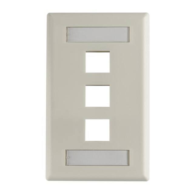 FPIHTRIPLE-FW HellermannTyton  Keystone Faceplates Frames